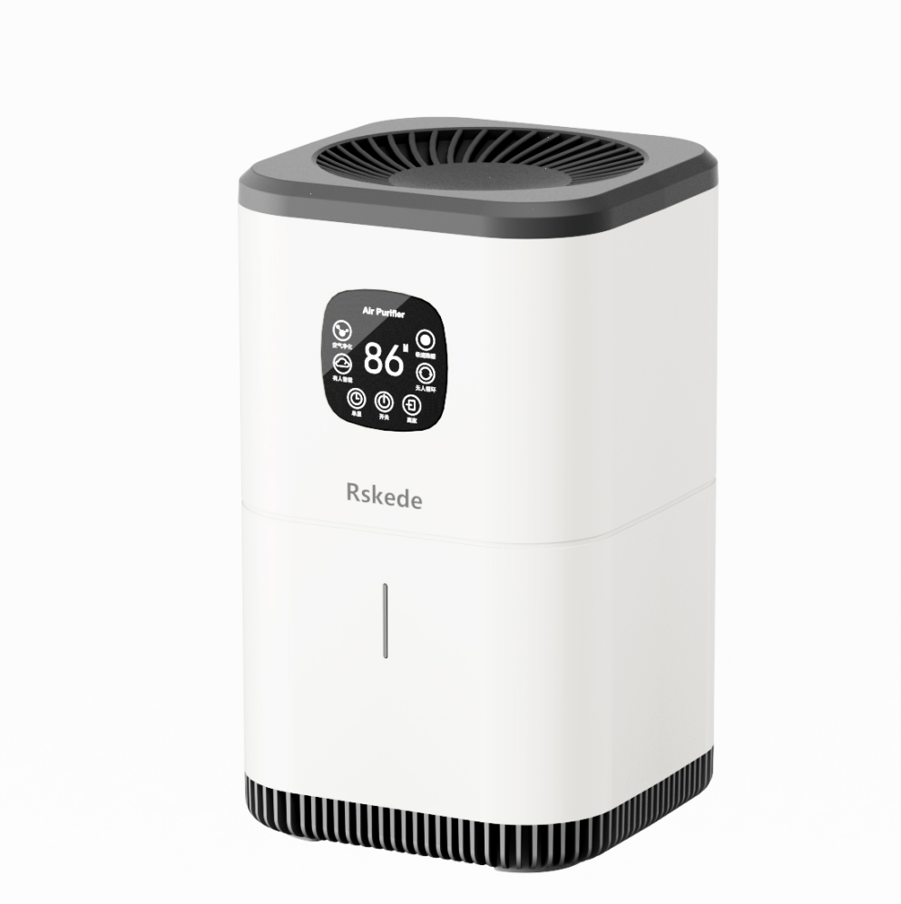 RSKede Smart Air Purifier – Voice-Controlled, HEPA + Carbon Filter, 1292 Sq Ft Coverage, Removes 99% VOCs & Formaldehyde