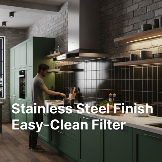 A829 TornadoEye 360 Deep Cavity Range Hood – 210mm Storm Suction, Eiffel Oil Filter, No Disassembly Needed