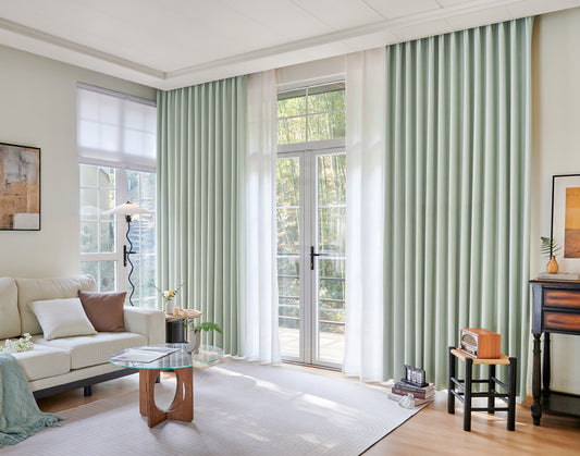轻奢简约现代全屋窗帘定制上门测量安装