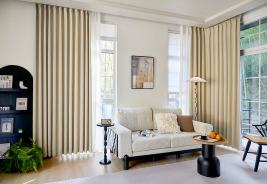 轻奢简约现代全屋窗帘定制上门测量安装