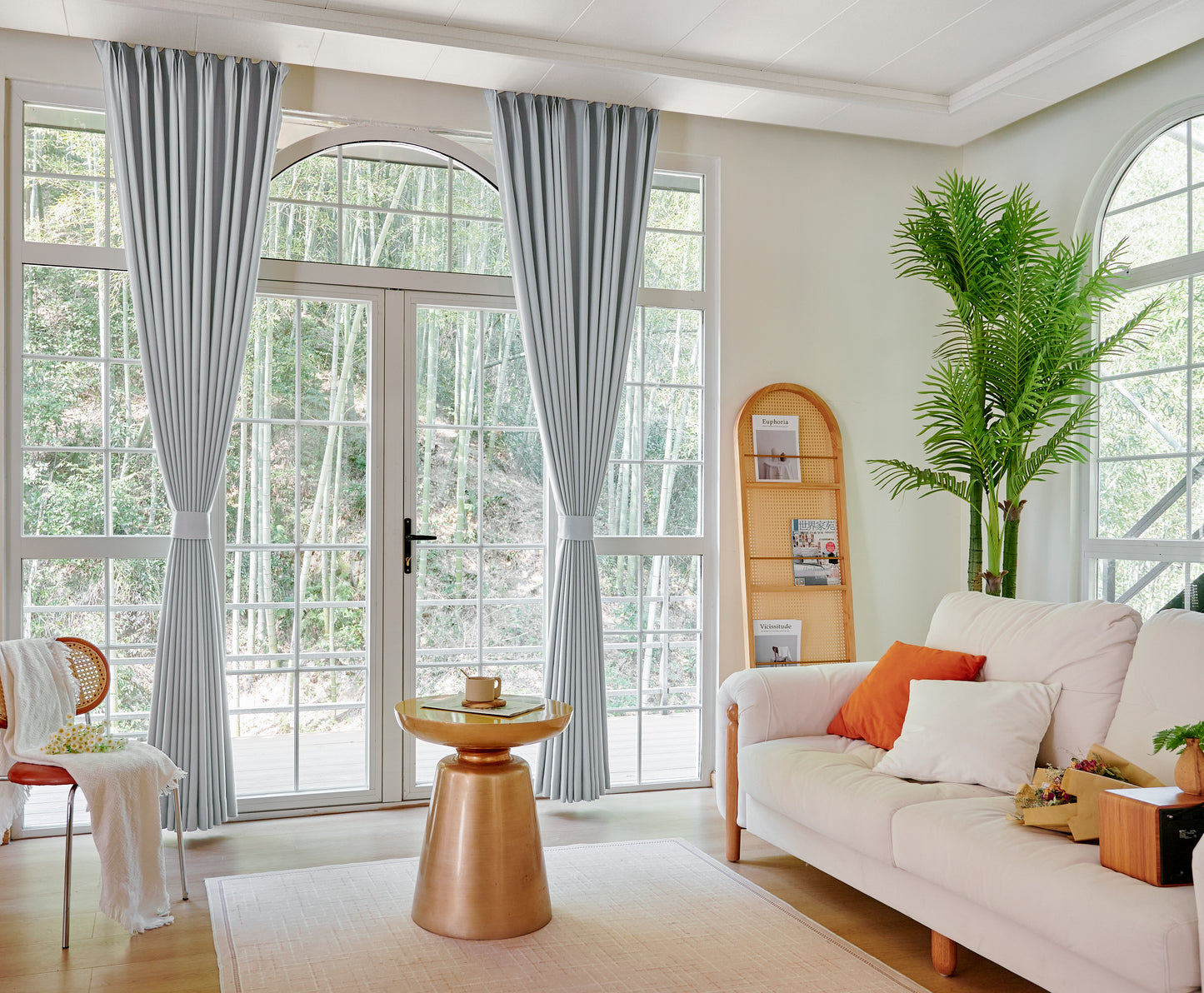 Light luxury simple modern whole house curtain customization door-to-door measurement and installation