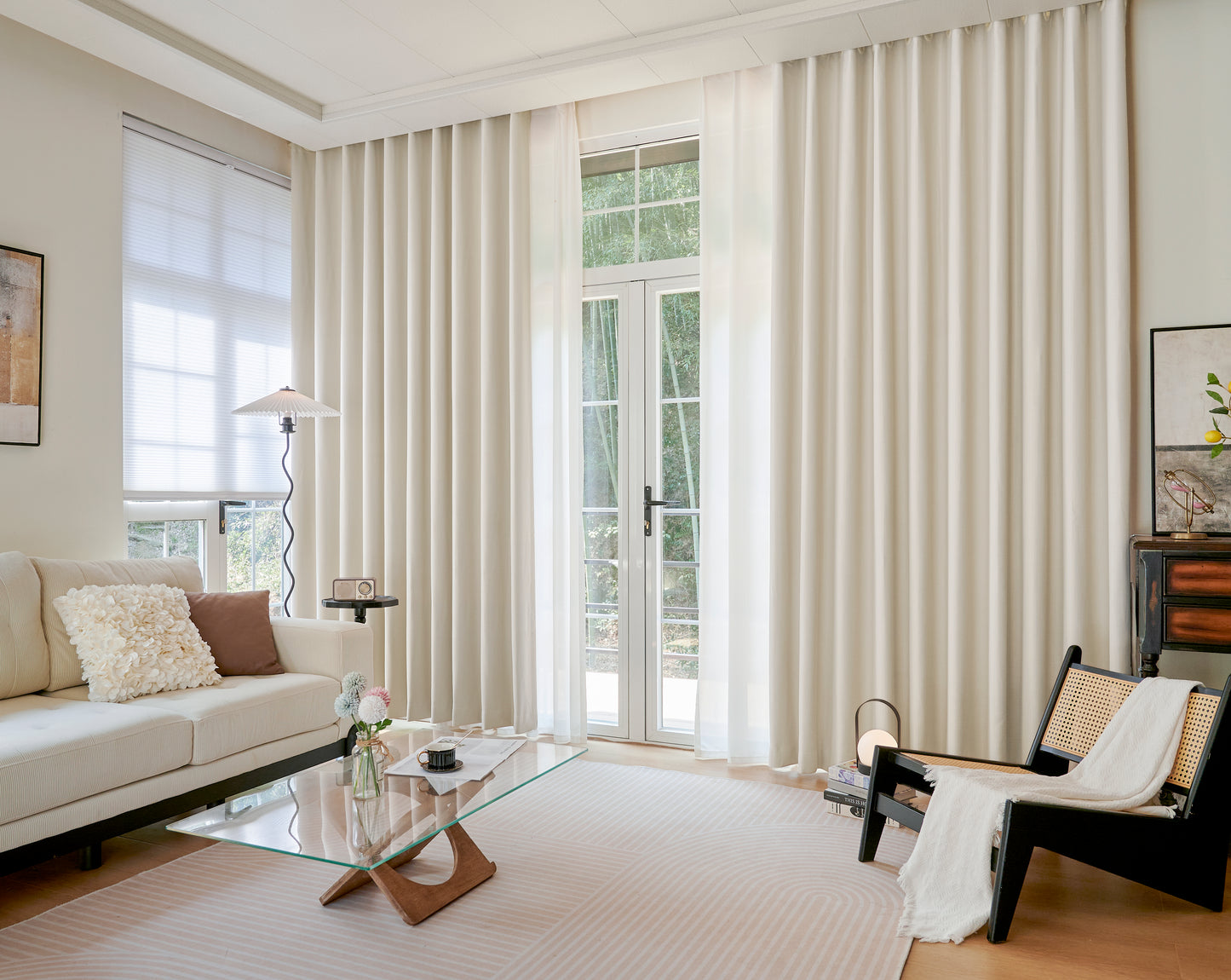 Light luxury simple modern whole house curtain customization door-to-door measurement and installation