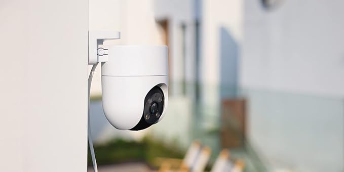 كاميرا مراقبة EZVIZ H8C، كاميرا خارجية بدقة 1080 بكسل وواي فاي مع نظام حماية نشط