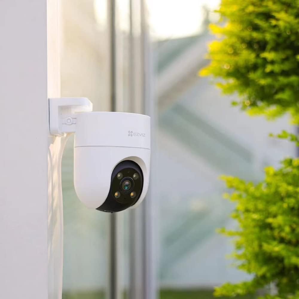 كاميرا مراقبة EZVIZ H8C، كاميرا خارجية بدقة 1080 بكسل وواي فاي مع نظام حماية نشط