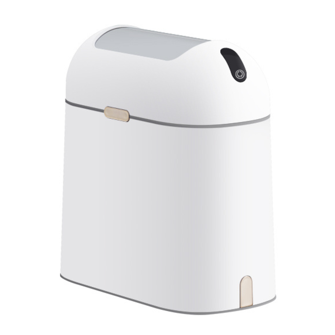 JAH 9L smart trash can, trash can small white trash can, automatic sensing, for toilet, office