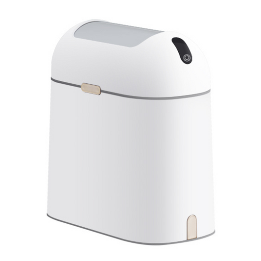 JAH 9L智能垃圾桶 垃圾桶 小号白色垃圾桶 自动感应 适用于卫生间 办公室