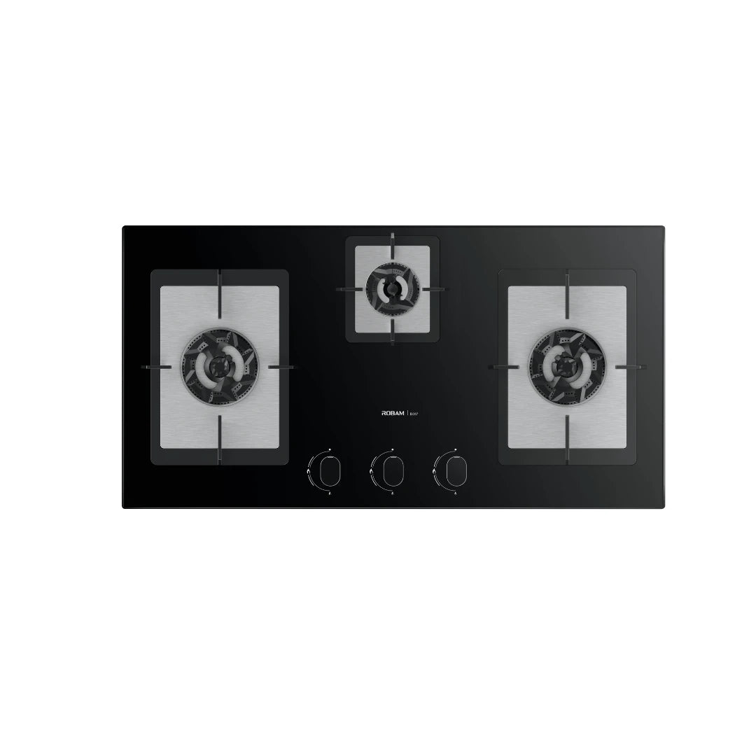 Robam JZ(Y/T)-B397 Gas Hob – 3D Flame Series, 4.5kW Copper Burners, 8mm Tempered Glass