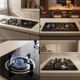 Robam JZ(T/Y)-B276 Gas Hob – Vigour Series, 4.4kW Firepower, Four-Ring Flame, Flame Failure Protection
