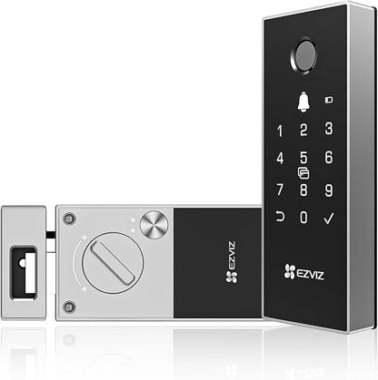EZVIZ DL03 Pro Smart Rim Lock – Bluetooth & Wi-Fi Door Lock with App Access