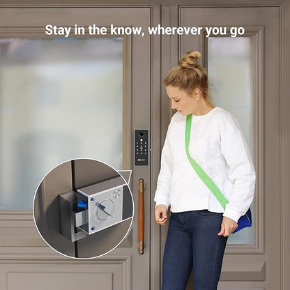 EZVIZ DL03 Pro Smart Rim Lock – Bluetooth & Wi-Fi Door Lock with App Access