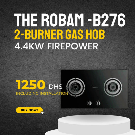 Robam JZ(T/Y)-B276 Gas Hob – Vigour Series, 4.4kW Firepower, Four-Ring Flame, Flame Failure Protection